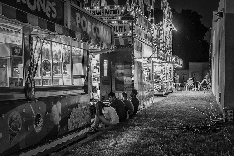 'Teenage Secrets, Carlisle Fireman's Fair,' by  Karen Commings, 2017, Photography, 16x20
