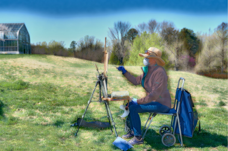 'Au Plein Aire,' Photography-Digital Art, 24x18 inches, by Ed Tepper