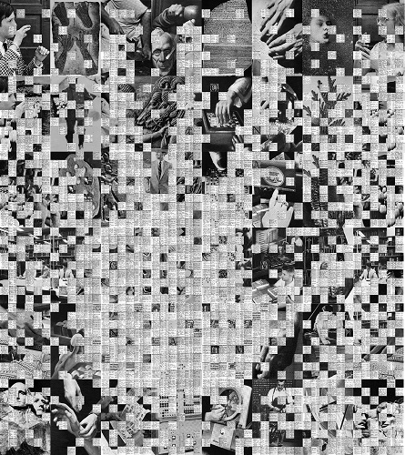 'INDEX,' (wallpaper edition), 1995, 48 x 72 inches, offset printing on paper, by Scott McCarney