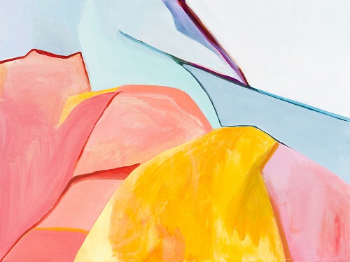 'Gold Mountain,' Acrylic on canvas, 36x48in, by Elizabeth Magness