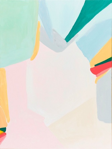 'Venice Beach Crystal Crown,' Acrylic on stretched canvas, 30x40in, by Elizabeth Magness