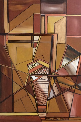 'Vase at Sunset,' by Marlene Fisher, Acrylic and oil