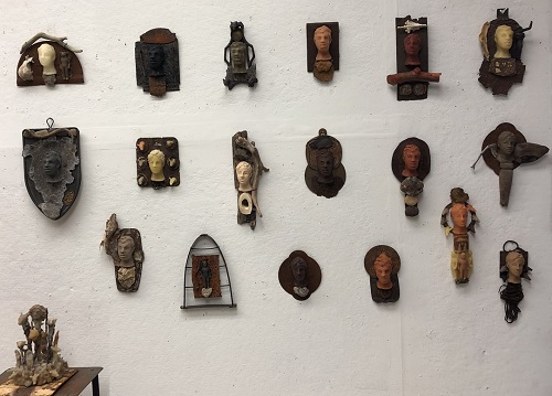 'Circe's World,' Encaustic Assemblages, Group Installation by Susanne K. Arnold